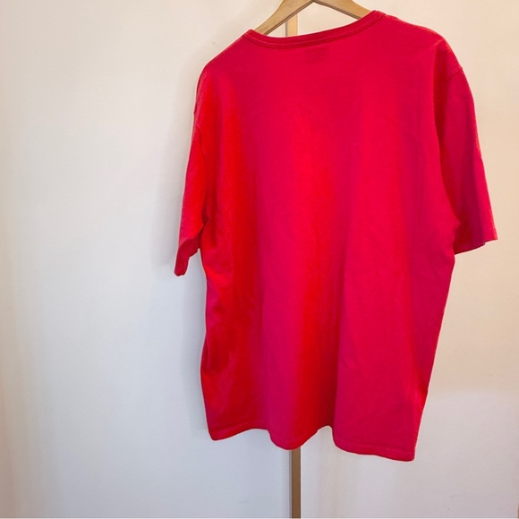 Champion Men's 2XL Vintage Red T-Shirt Embroidered Big Logo Graphic Print - Picture 8 of 10